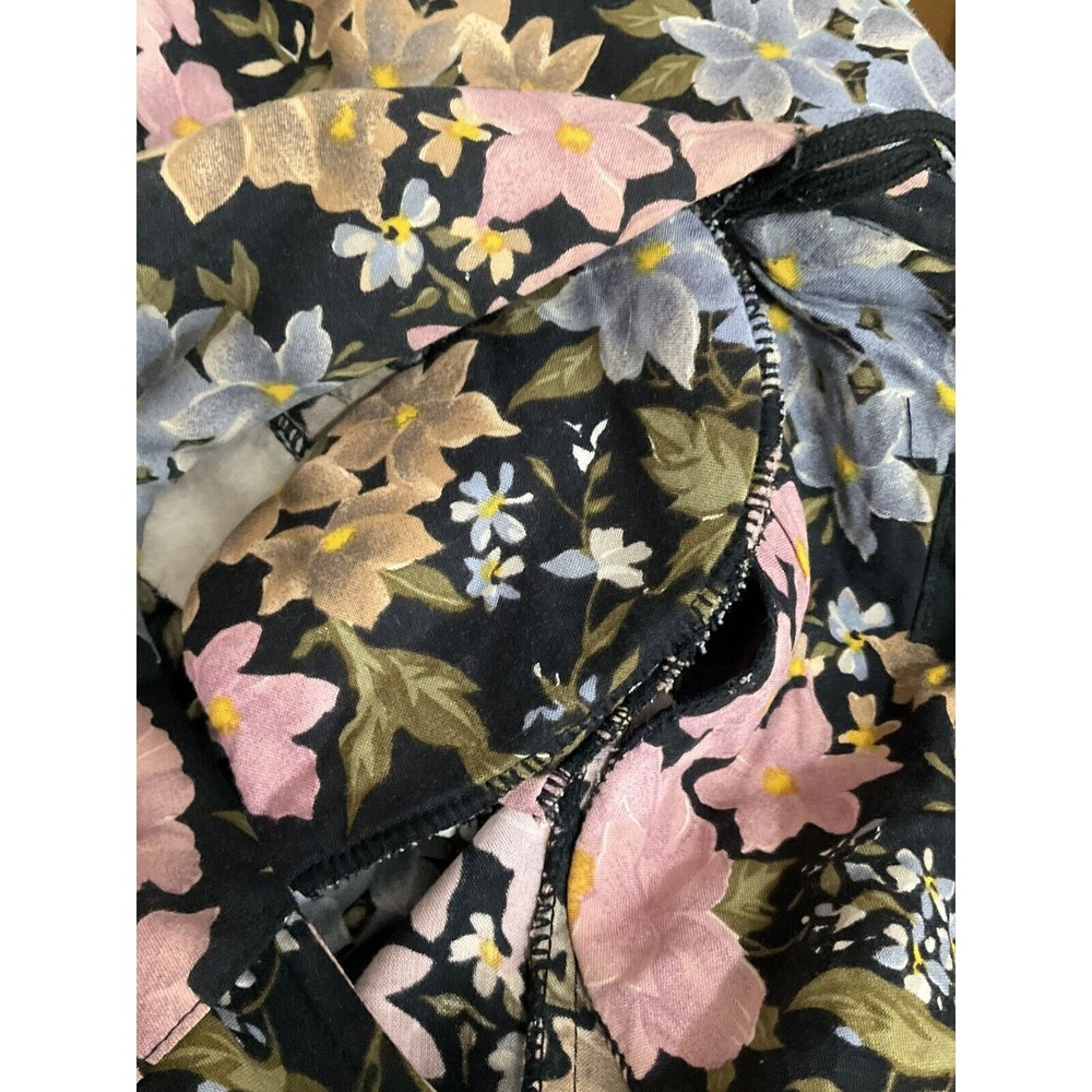 VTG Womens Floral Button Up Maxi Dress L 90s Retro Cottagecore Lace Prairiecore - Picture 4 of 6